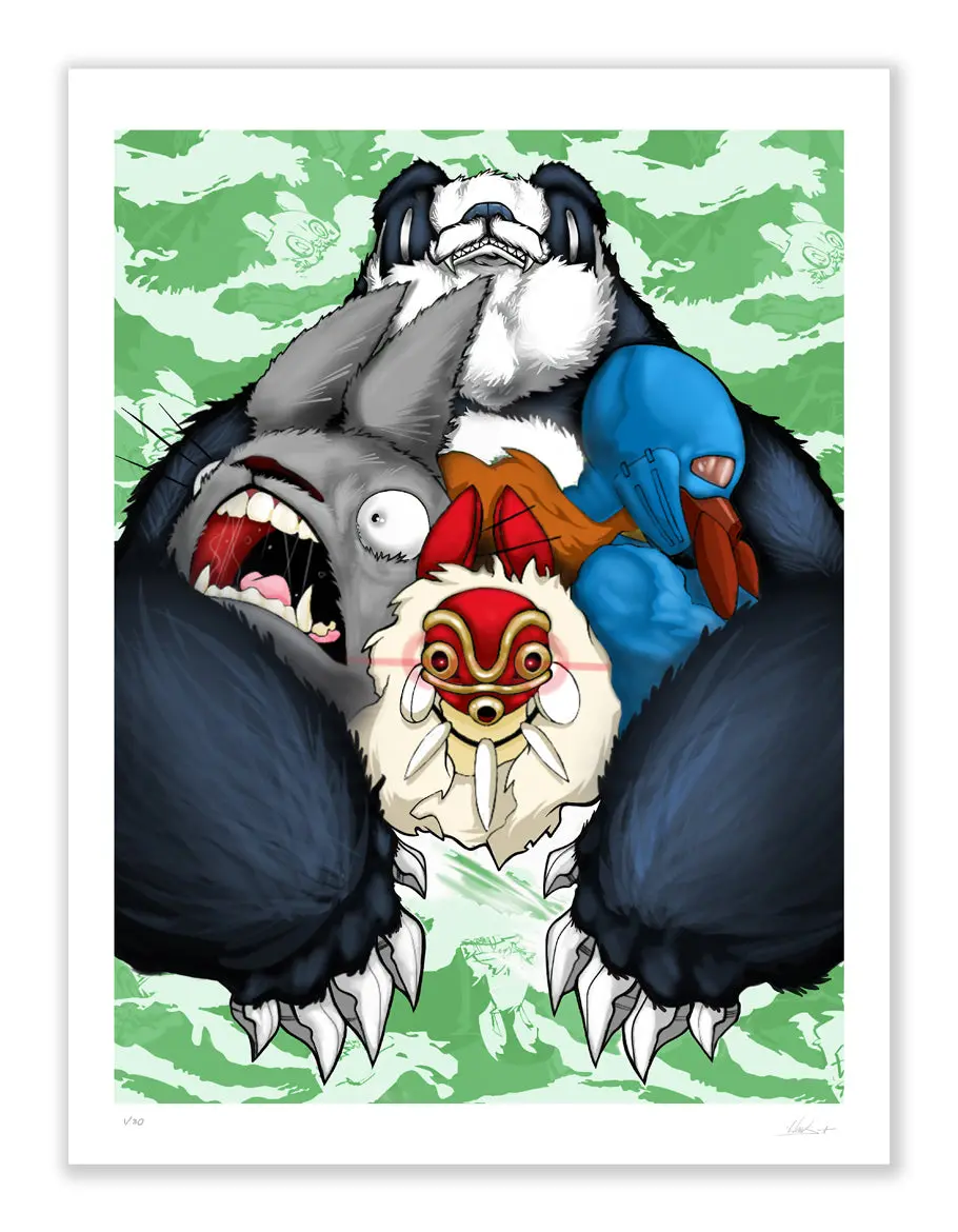 Aaron "Angry Woebots" Martin "It's Them" Giclee Print 1