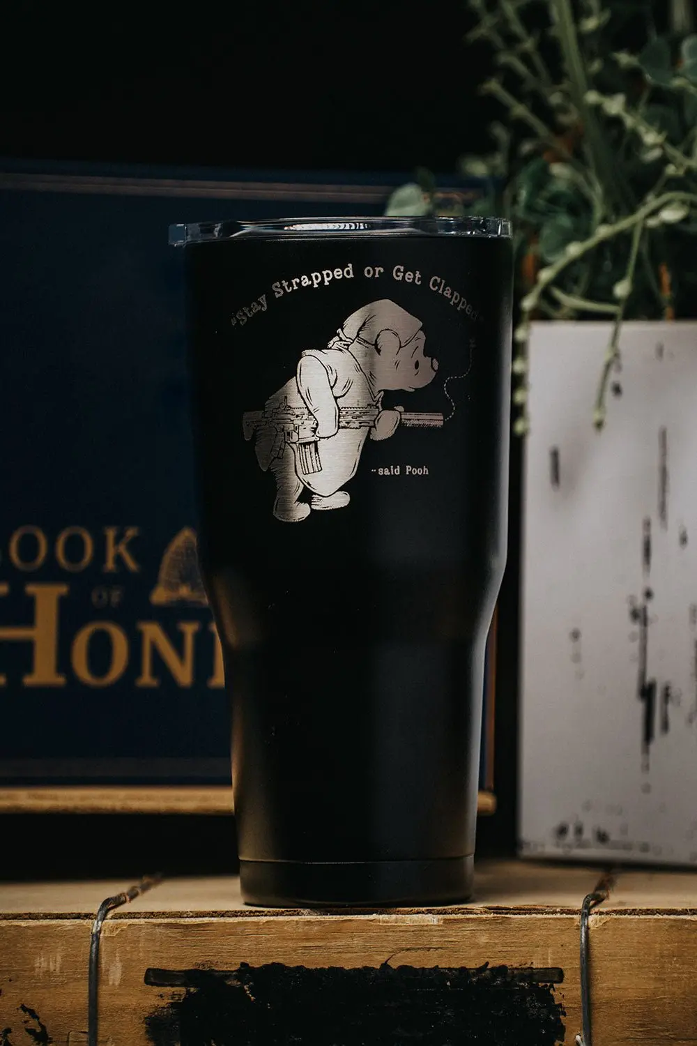 Pooh Bear - 30 Oz Laster Etched Tumbler 1