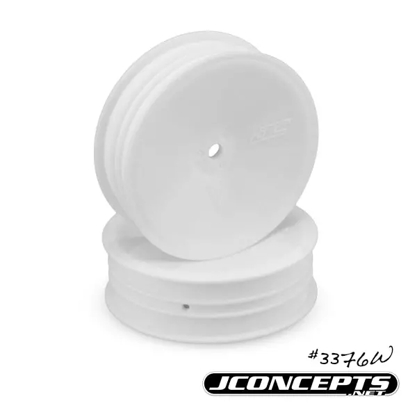 3376W Jconcepts Mono - 2.2" 1/10Th Buggy, Slim Front Wheel - White (4) 1