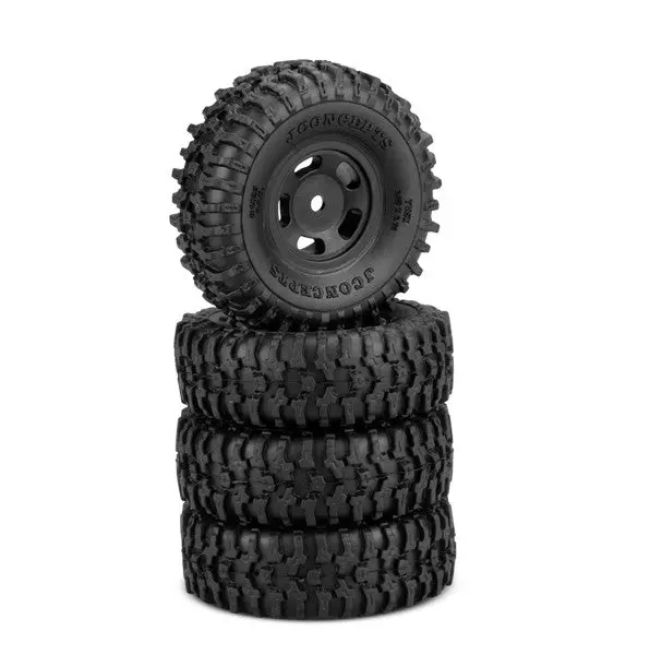 4023-35911 Tusk 1.0" Tires, Gold Compound, Pre-Mounted, Black 3431B Glide 5 Wheel 1