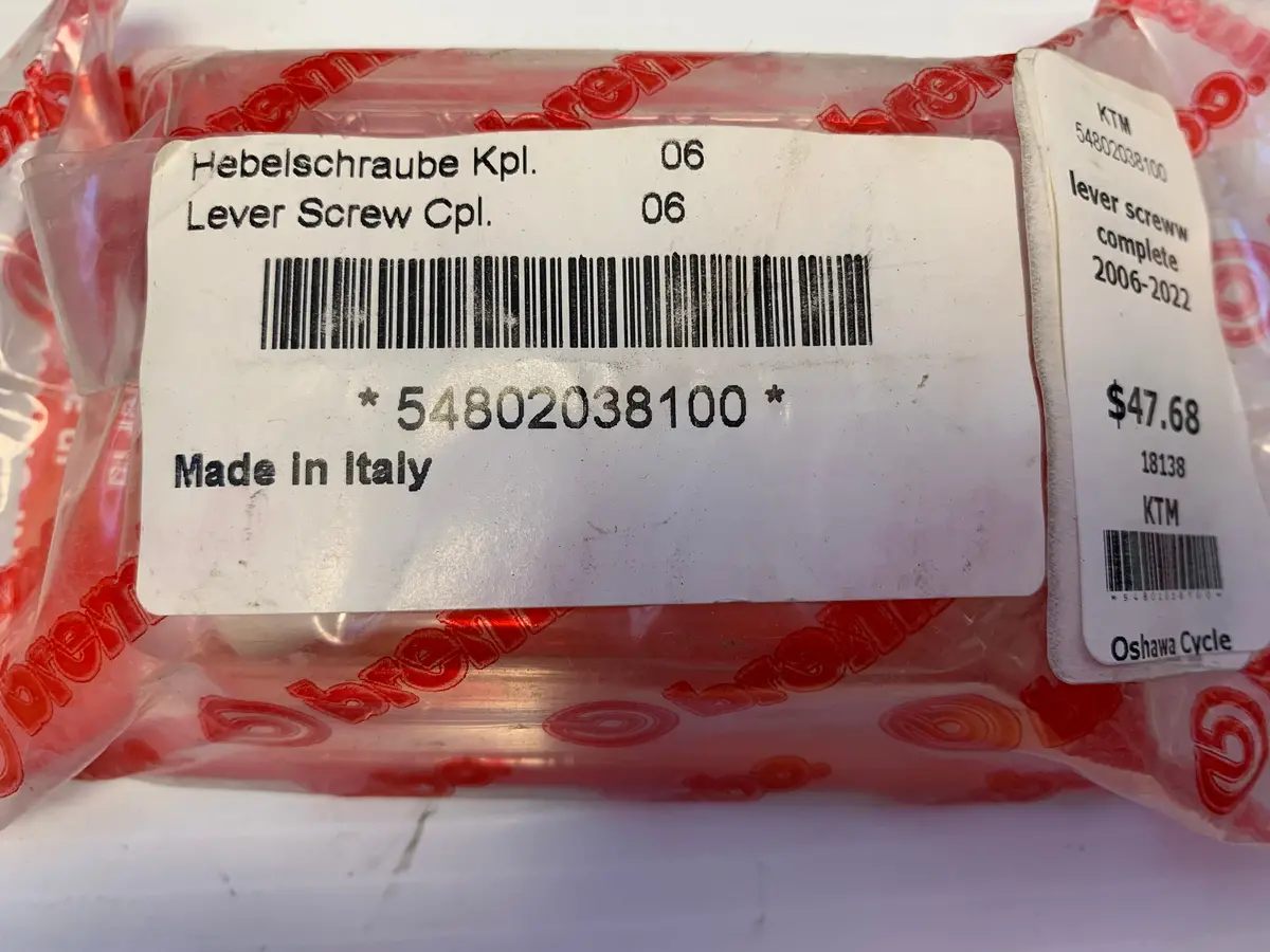 Ktm Clutch Lever Screw Complete 1