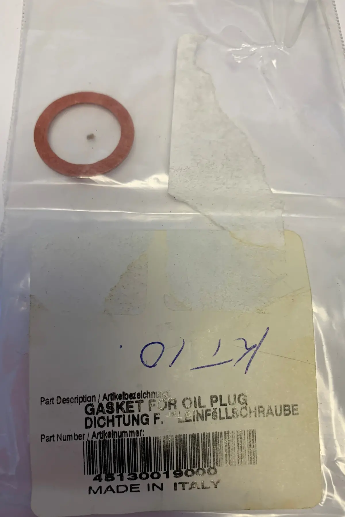 Ktm Drain Bolt Gasket 1