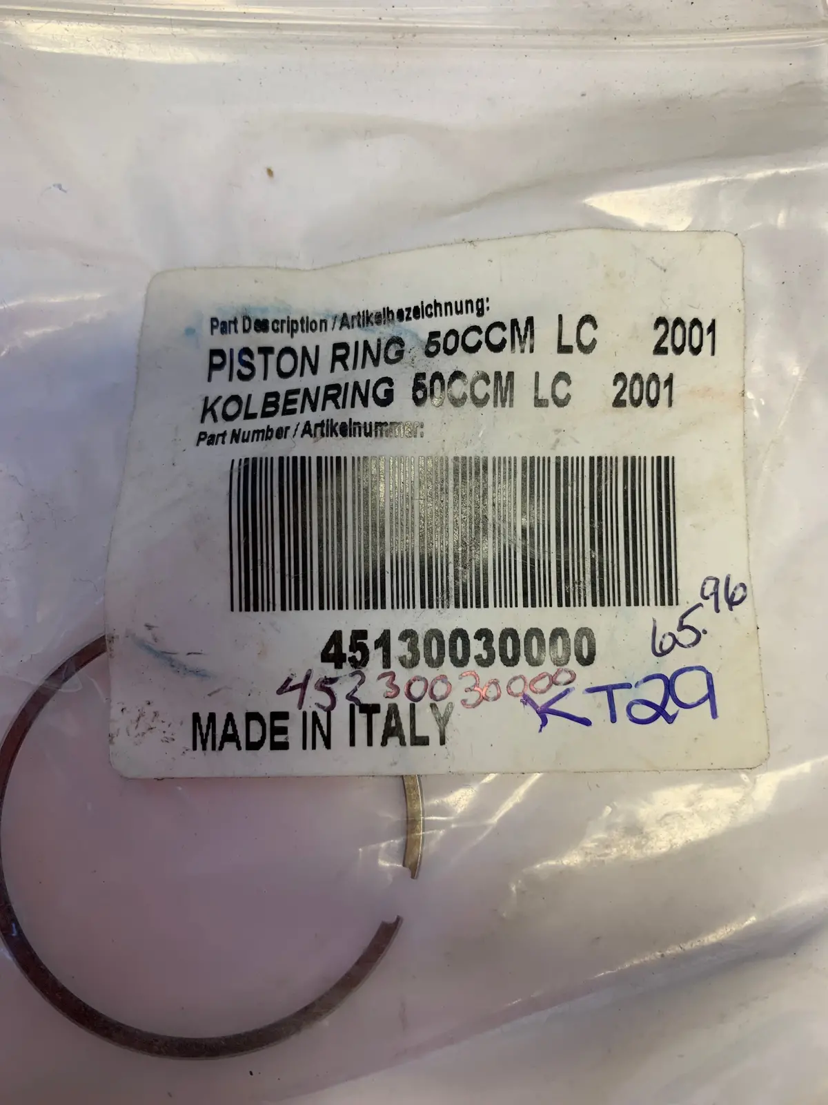 Ktm 50 Piston Ring 1