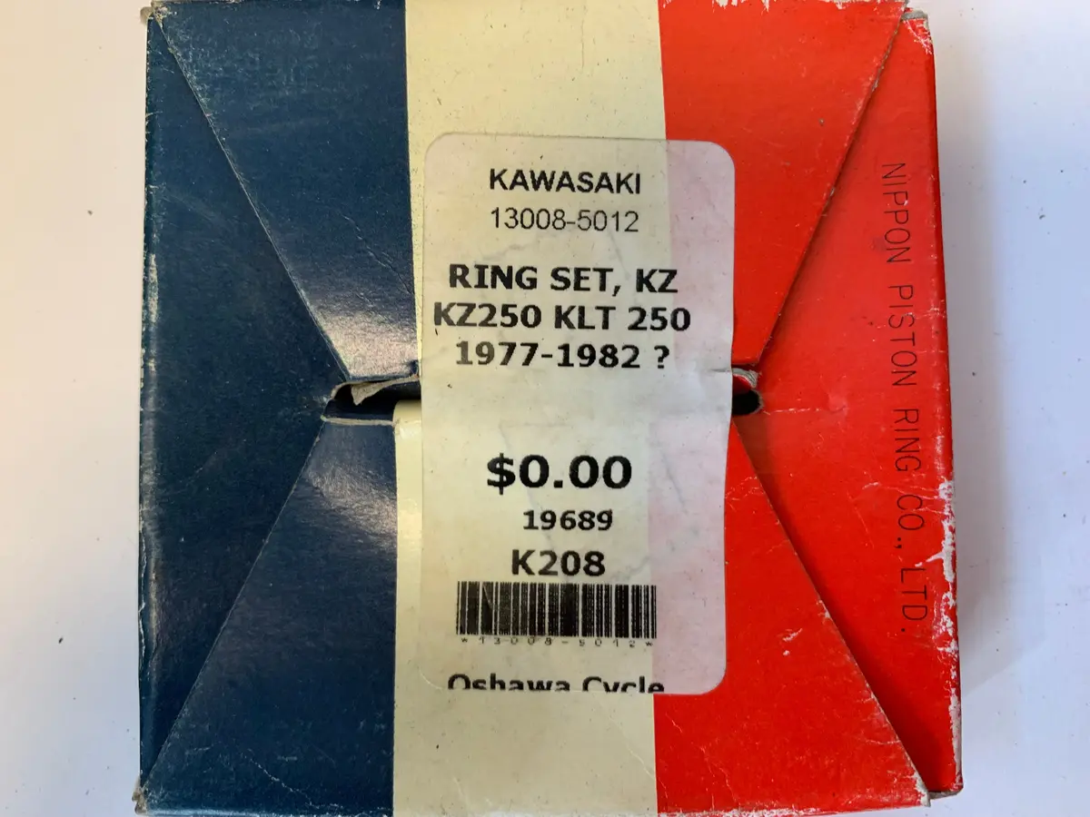 Kawasaki Kz250 Klt250 Rings 1