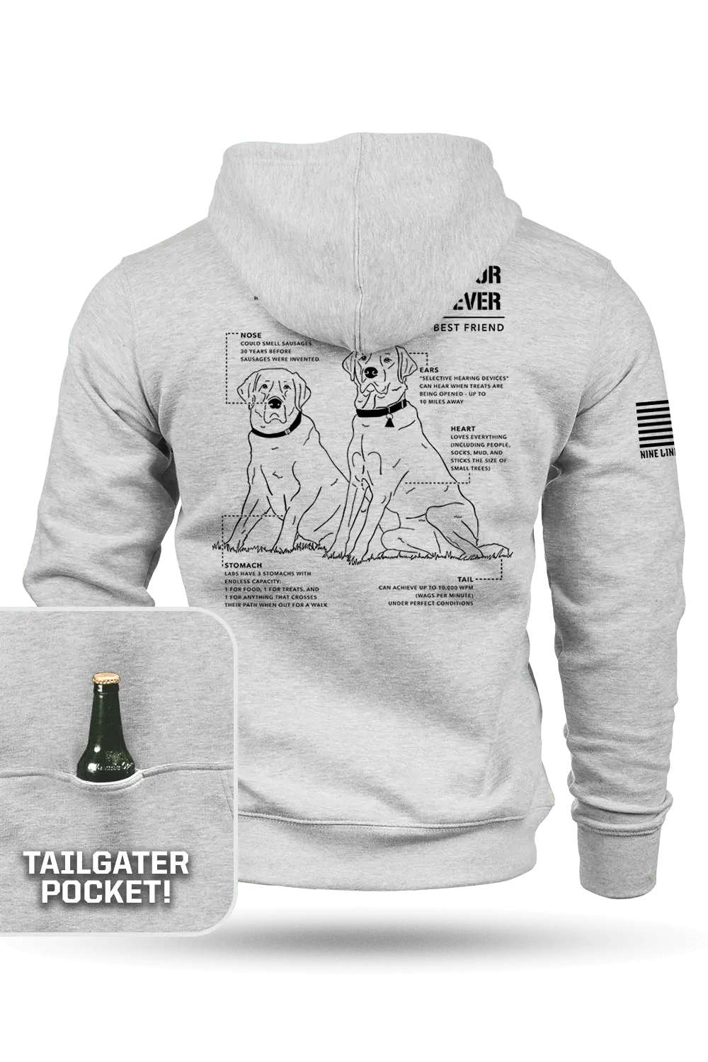 Labrador Schematic -  Tailgater Hoodie 1