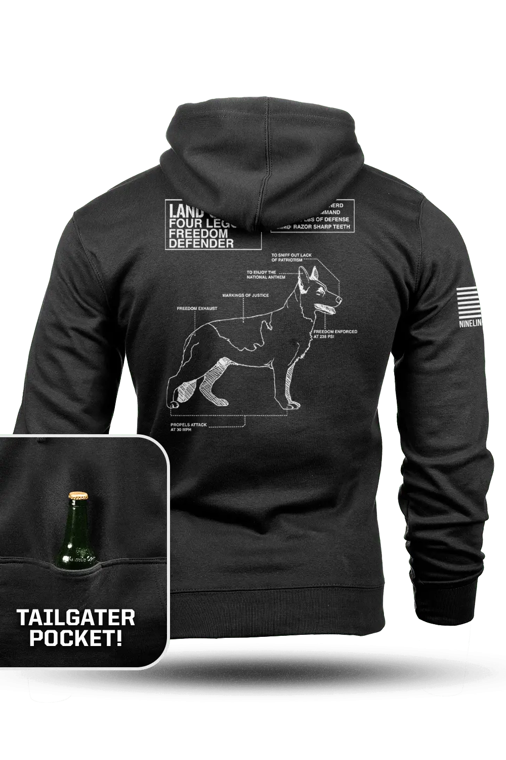 Land Shark - Tailgater Hoodie 1