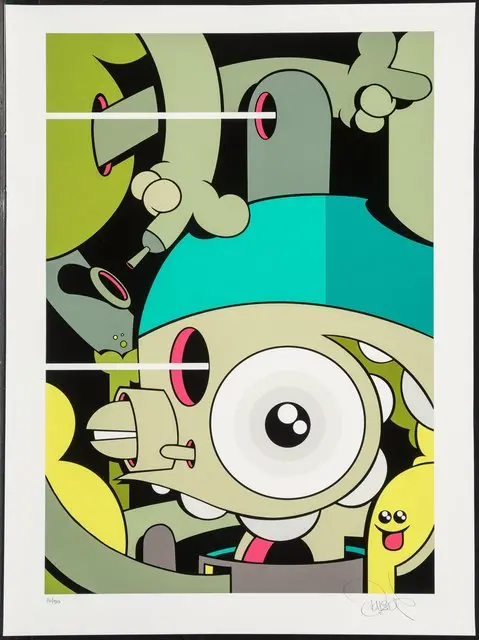 Dalek Space Monkey "Pointing Fingers" Fine Art Print 1