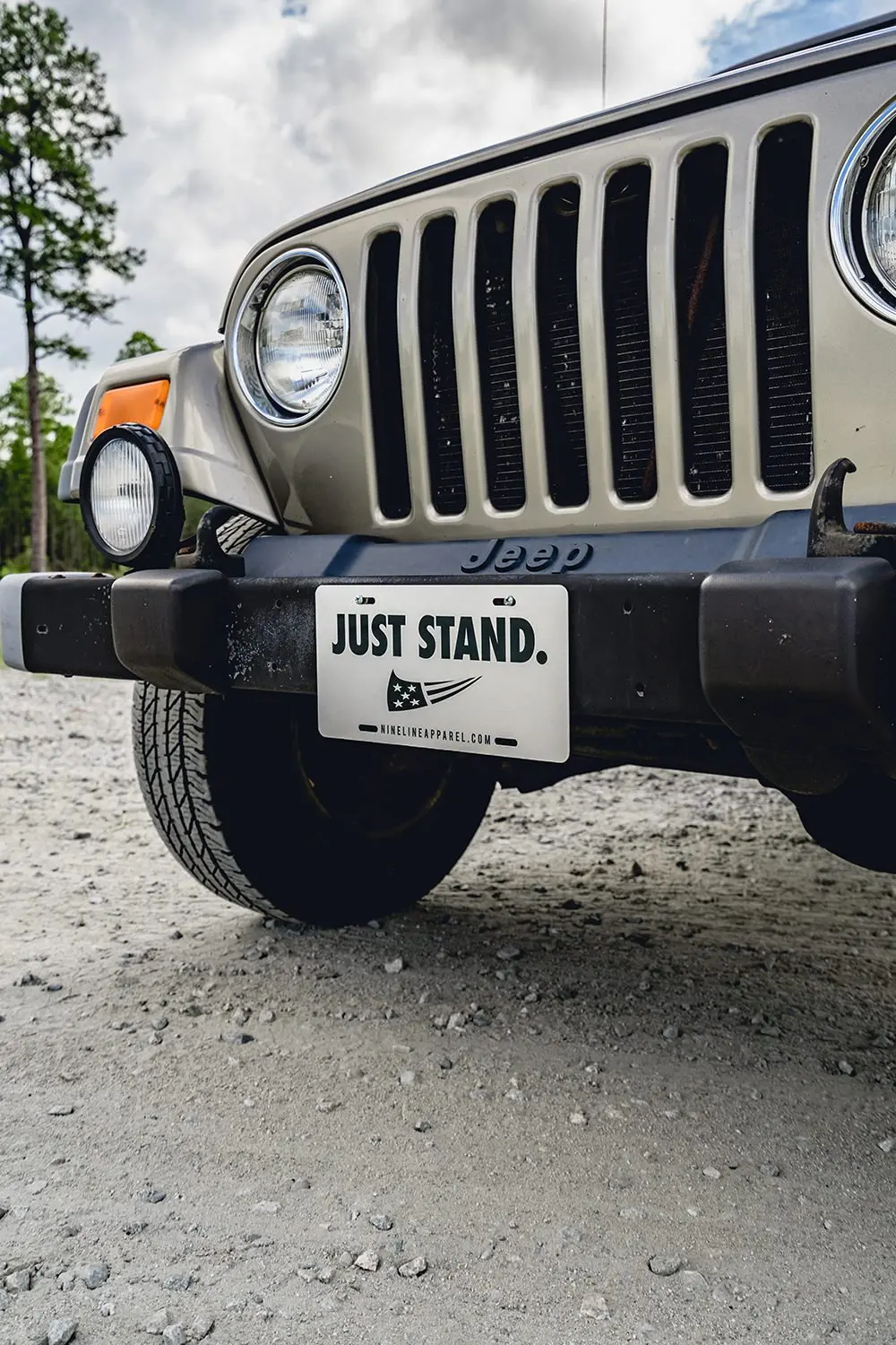 License Plate - Just Stand 1