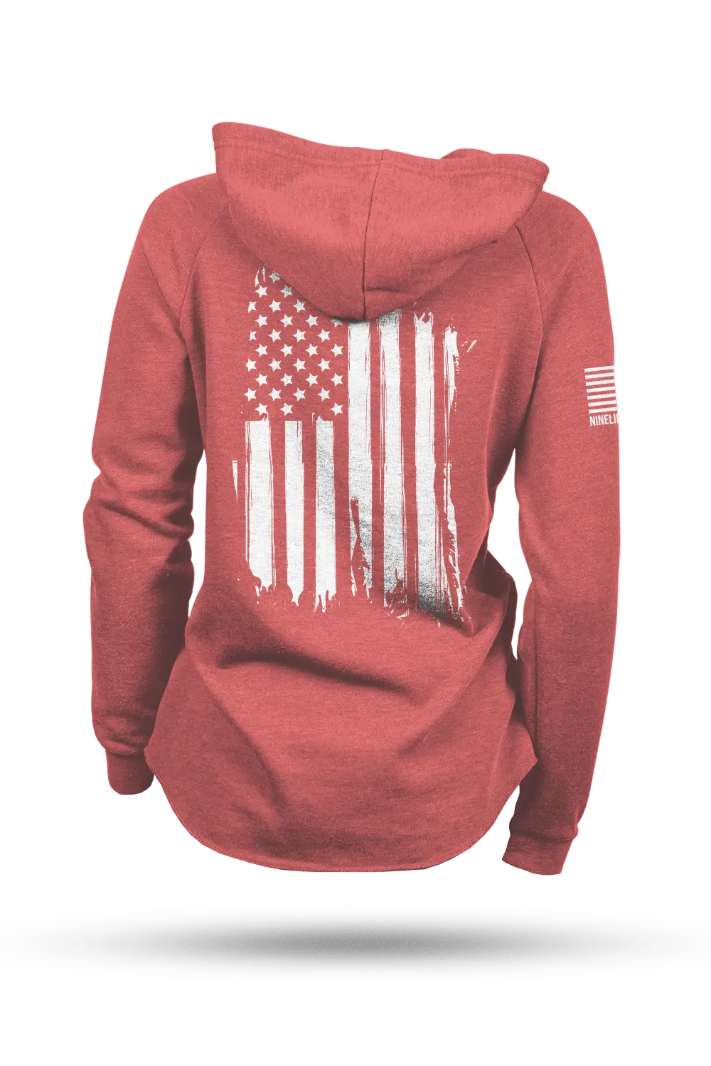 America - Lightweight Women's V-Neck Hoodie 2