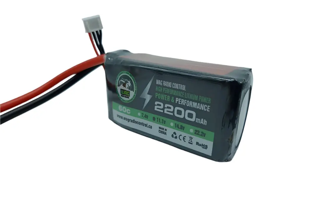 Wagb3s2260sx6 Wag Lipo Battery 3S 11.1V 2200Mah 60C Xt60 1