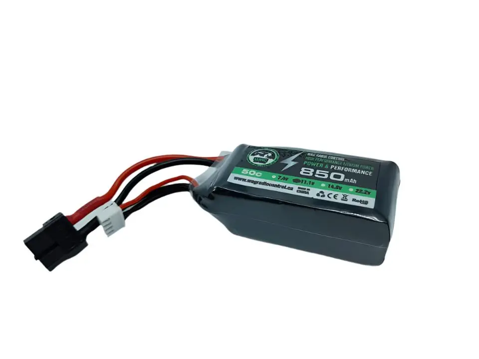 Spl-850 Wag Lipo Battery 11.1V 3S 50C Xt60 Plug 1