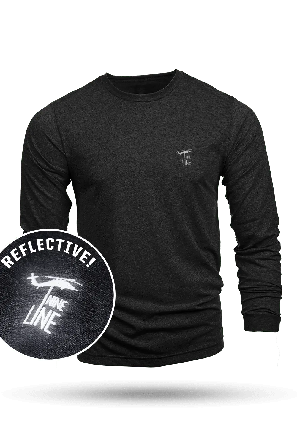 Core Reflective Ink Long-Sleeve Tri-Blend T-Shirt