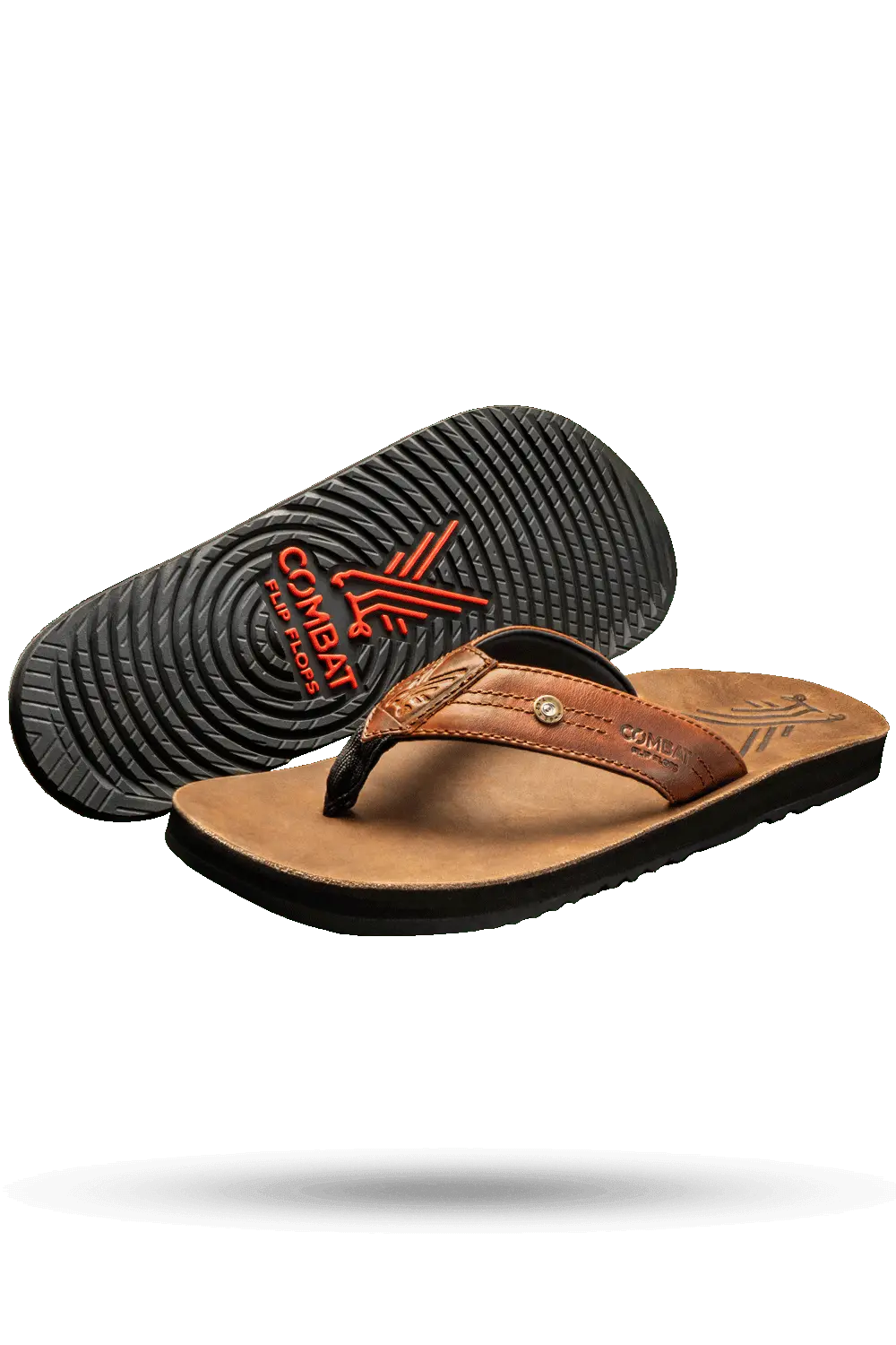 Men's Leather Flip Flops - Ak 1