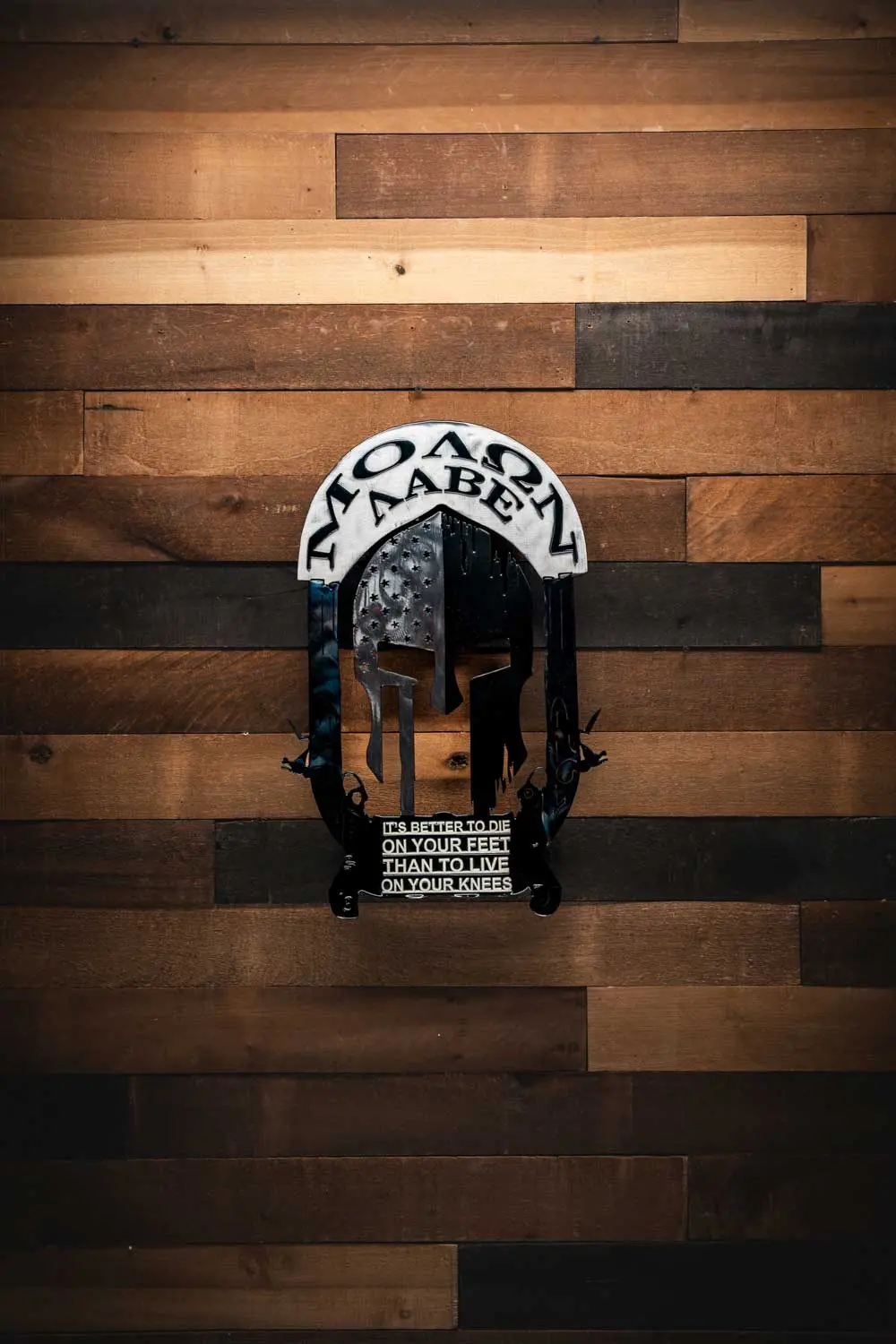 Molon Labe - Molten Metal Wall Art 1