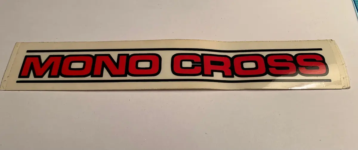 Mono Cross Decal Sticker 1
