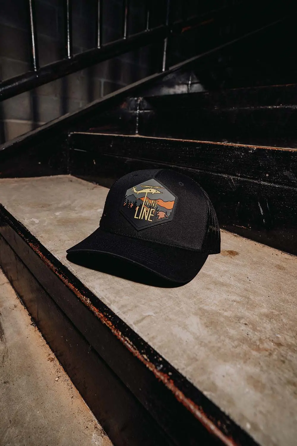 Mountain Nine Line Patch Snapback Hat Collection 1