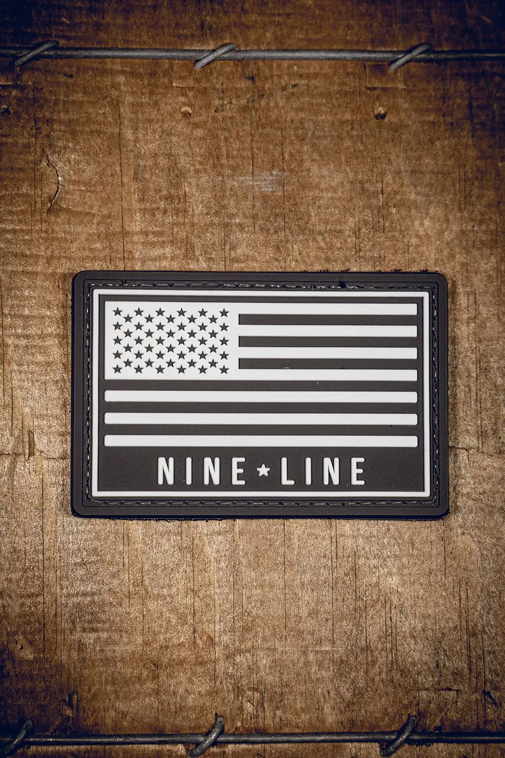 Nine Line Flag Pvc Patch 1