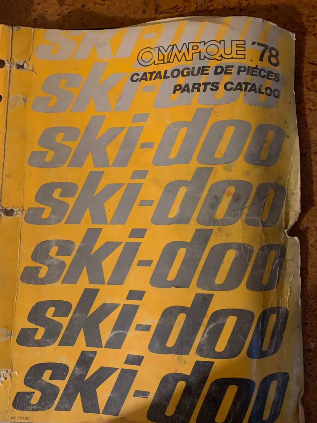 1978 Skidoo Olympique Parts Catalog 1