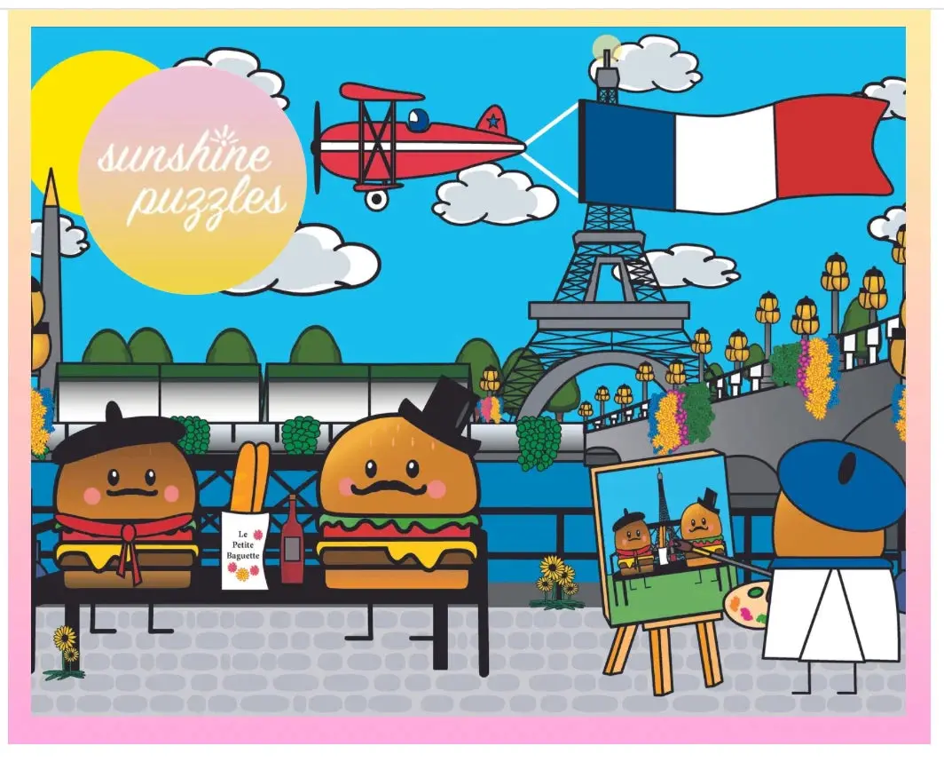 Mr. Burger - Paris 1000-Piece Puzzle 1