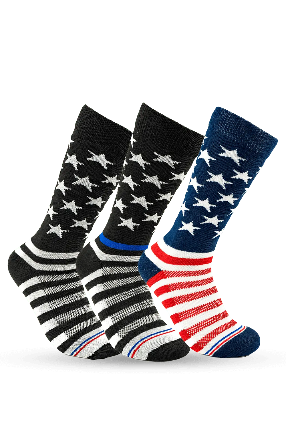Patriotic Tbl 3-Pack Bundle Crew Socks 1