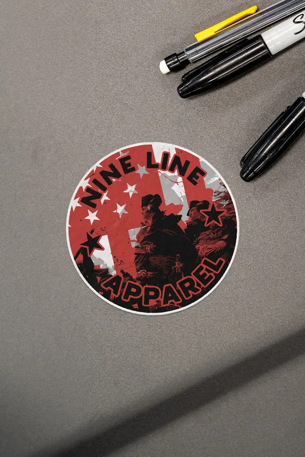 Patriots Protecting Flag - Sticker 1