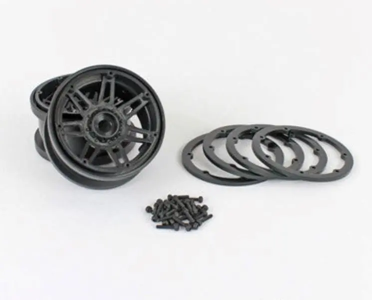 Pbtpbw19931bb 1.9 Beadlock Raceline #931 Injector, Black Wheels And Black Rings, Includes Hardware 1