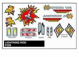 Lightning Rod Stick-On Decal 1