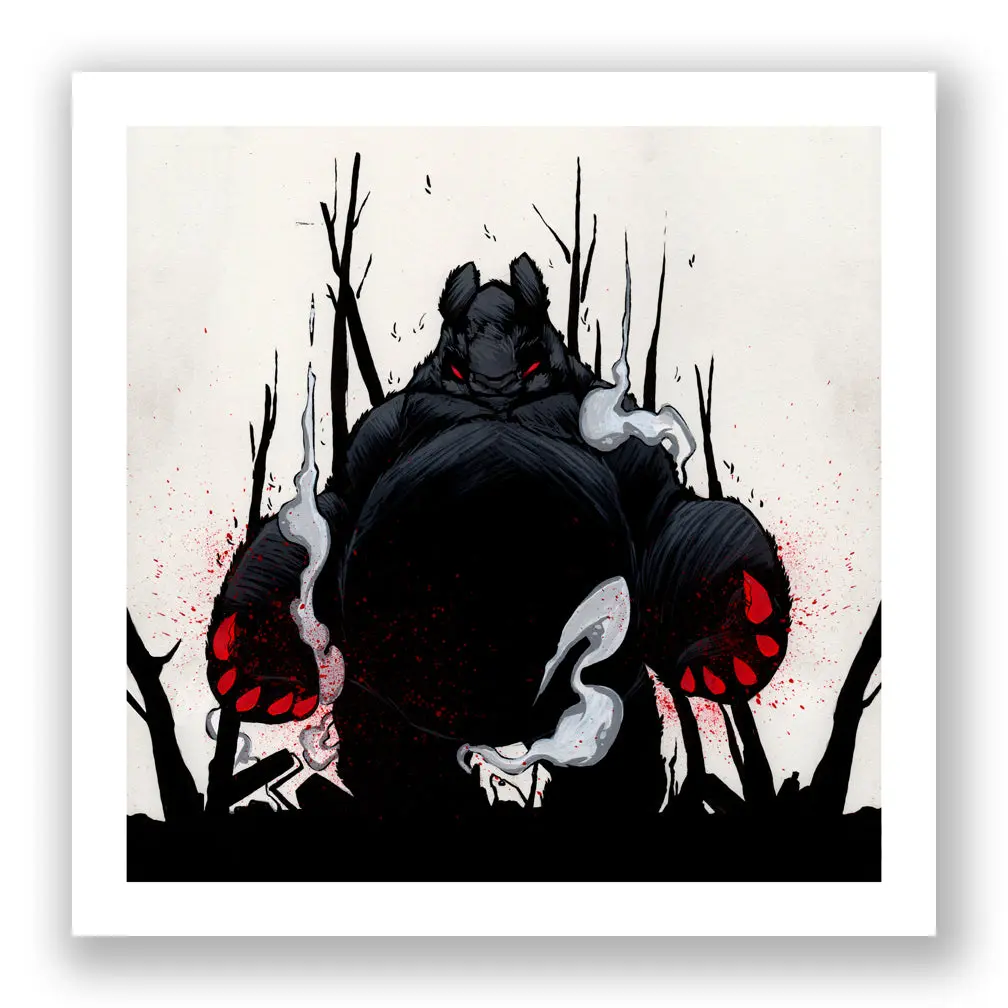 Aaron Woes Martin "Angry Woebots" - Panda King 3 Nightmare Print 1