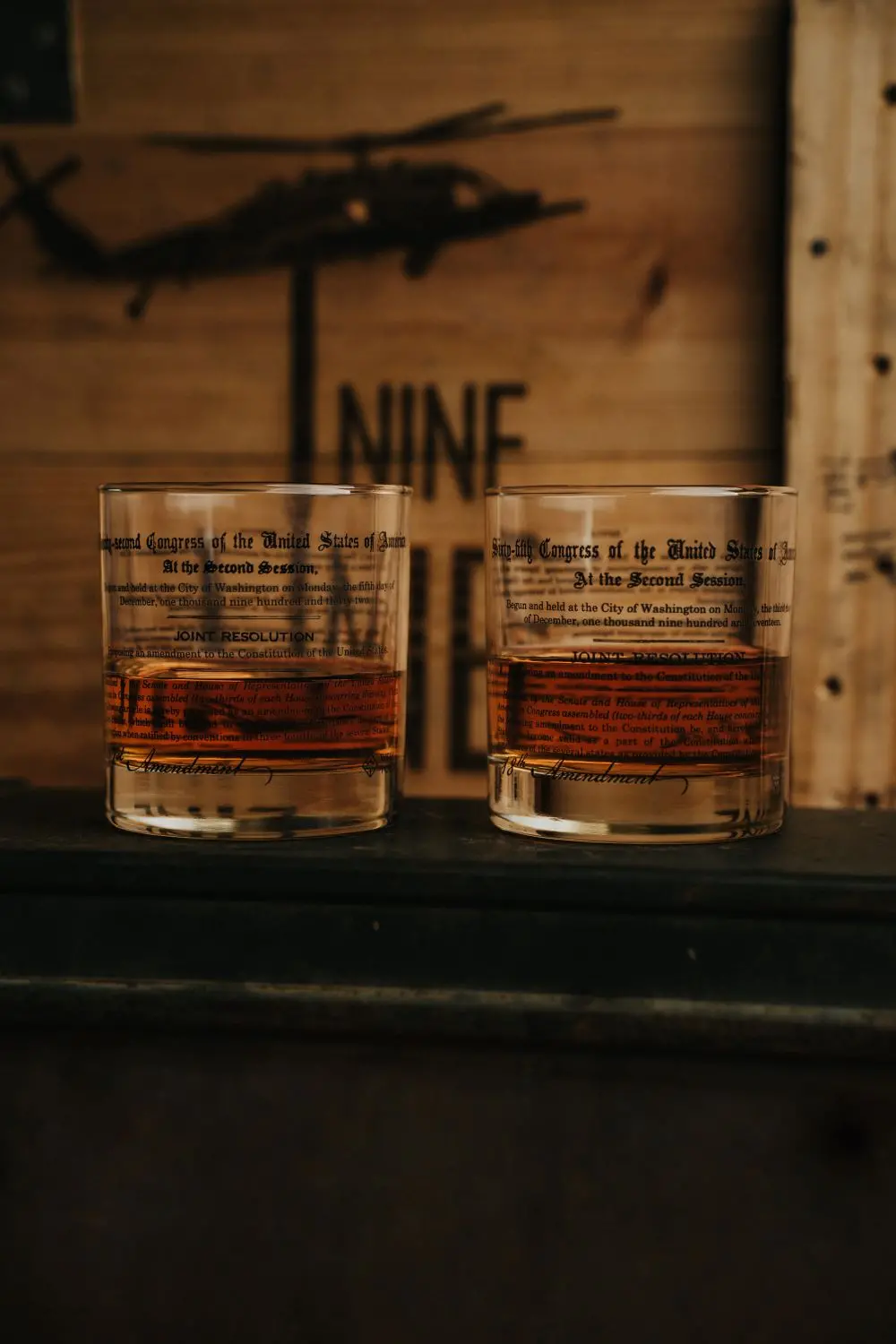 Prohibition Whiskey Glassware - Set Of Two 1