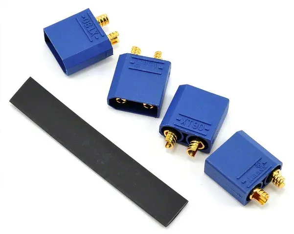 4.5Mm Maxxcurrent Xt90 Polarized Device And Battery Connectors (4 Males) Ptk5038 1