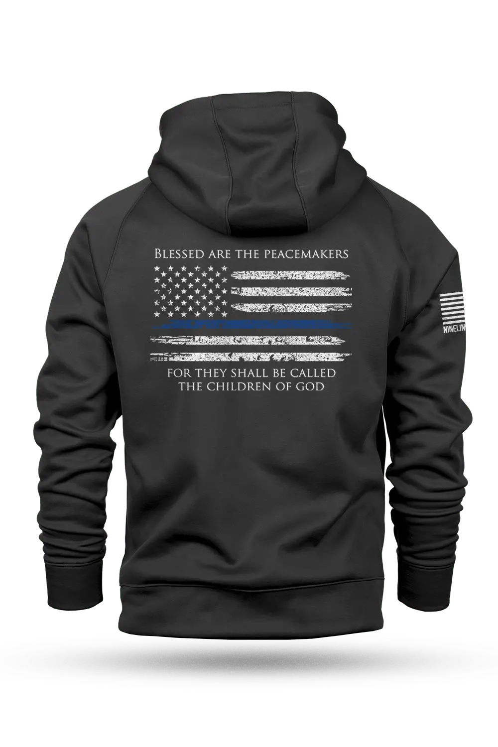 Thin Blue Line - Raglan Tailgater Hoodie 1