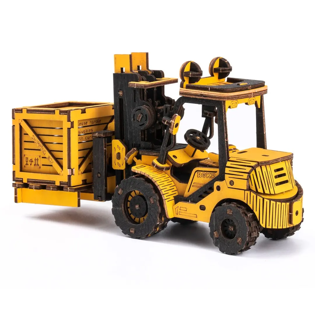 Roetg413k Robotime-Rokr Forklift 3D Wooden Puzzle 1