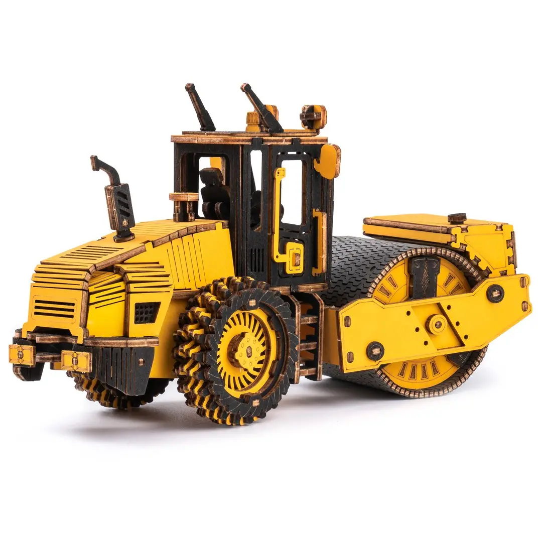 Roetg701k Robotime-Rokr Road Roller 3D Wooden Puzzle 1