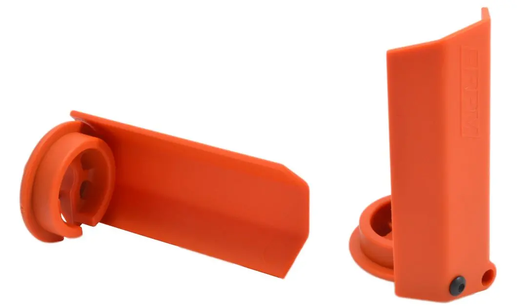 80438 Rpm Black Shock Shaft Guards For The Traxxas X-Maxx - Orange 1