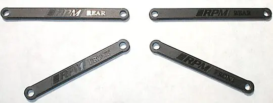 81262 Rpm Heavy Duty Camber Links For 2Wd Rustler, Stampede - Black 1