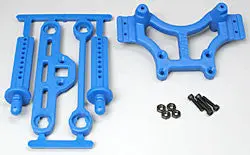 80165 Shock Tower/Adj Mount Blue T/E-Maxx 1