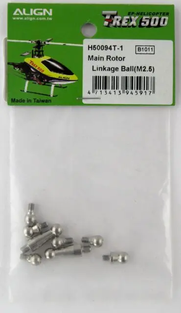 H50094t-1 Main Rotor Linkage Ball (M2.5) For T-Rex 500 Helicopter - Align 1