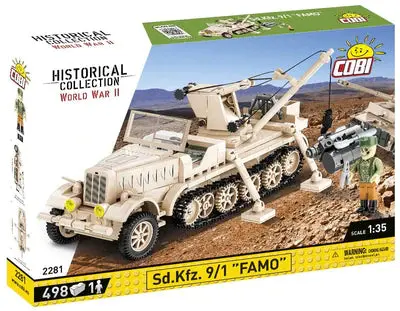 Cobi-2281 Cobi 498 Pcs Hc Wwii /2281/ Famo Half Truck 1