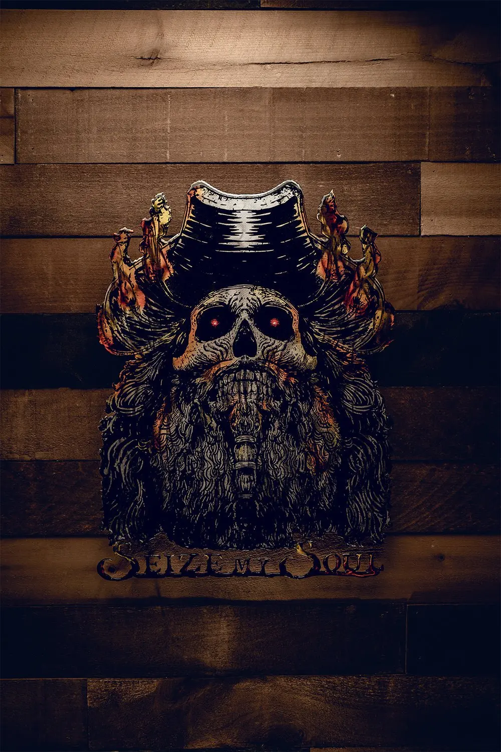 Seize My Soul - Molten Metal Wall Art 1