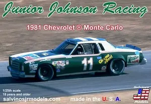 Sjmjjmc1981r  1/25 Junior Johnson Racing 1981 Chevrolet Monte Carlo, Driven By Darrell Waltrip Plastic Model Car K 1