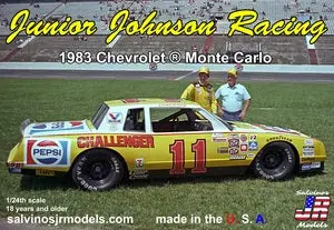 Sjmjjmc1983c  1/24 Junior Johnson Racing 1983 Chevrolet Monte Carlo, Driven By Darrell Waltrip Plastic Model Car K 1