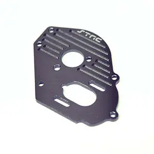 Sptst9490gm  Aluminum Heat-Sink Finned Motor Plate, Gun Metal, For Traxxas Drag Slash 1