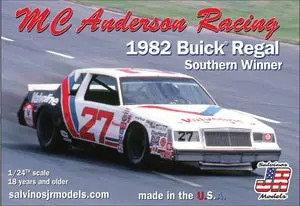 Sjmmcab1982da  1/24 Mc Anderson Racing 1982 Buick Regal Southern Winner Plastic Model Car Kit 1