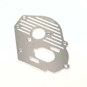 Sptst9490s  Aluminum Heat-Sink Finned Motor Plate, Silver, For Traxxas Drag Slash 1