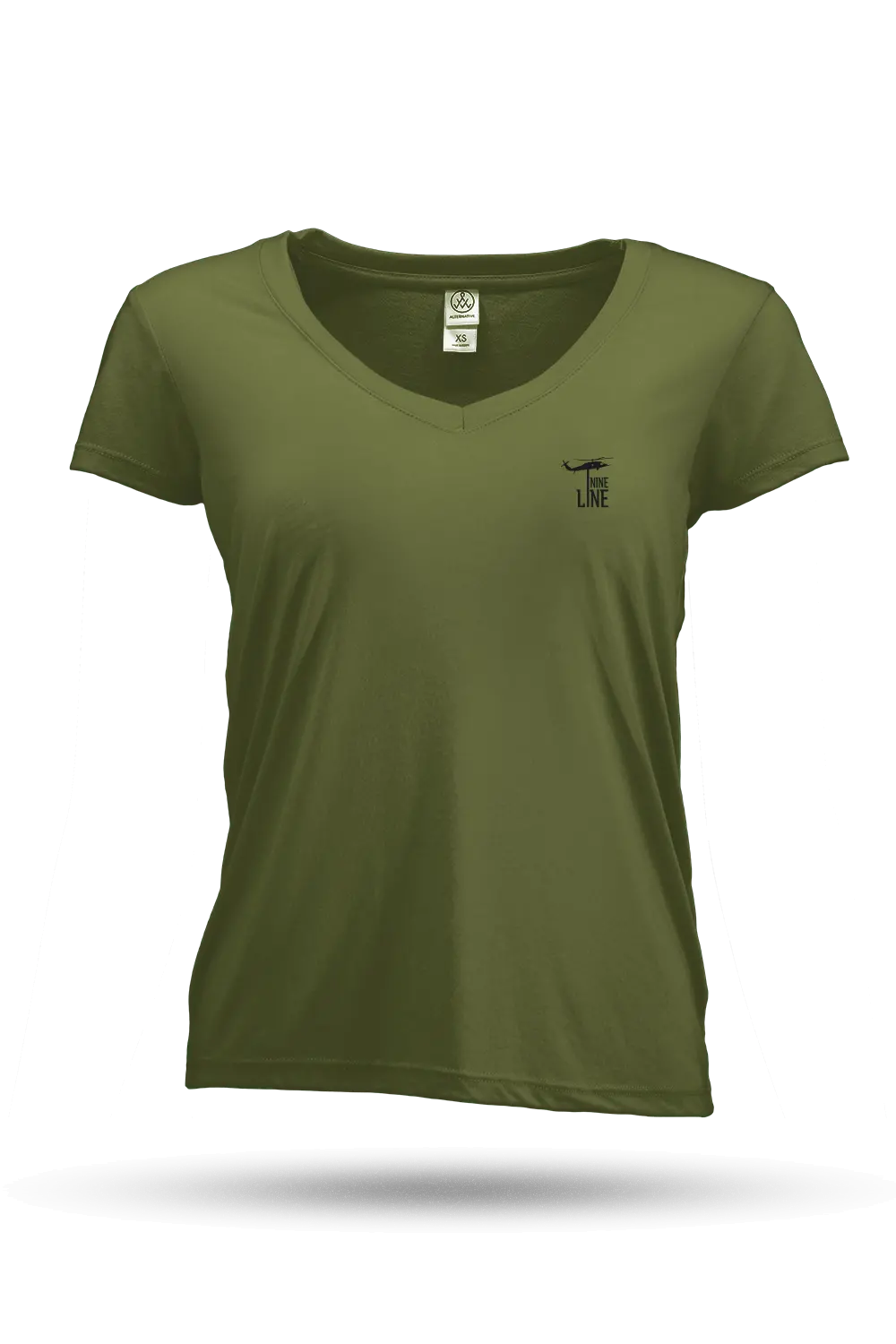 Small Dropline Logo - Women's Slouchy V-Neck 1