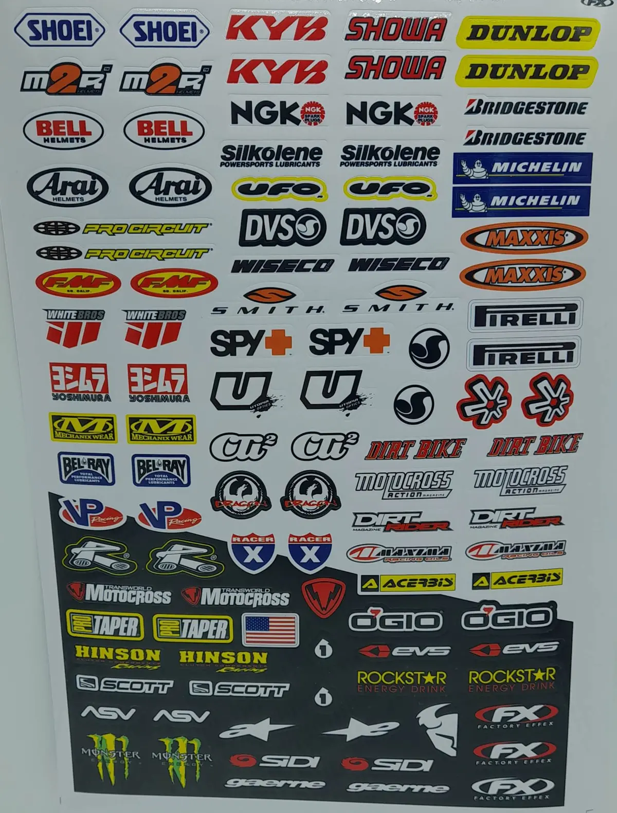 Sss-1 1/10 Sponsors Sticker Sheet 1