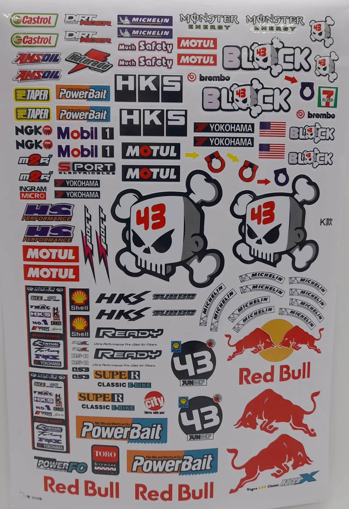 Sss-2 Sponsors Decals Sticker Sheet 1/10 1
