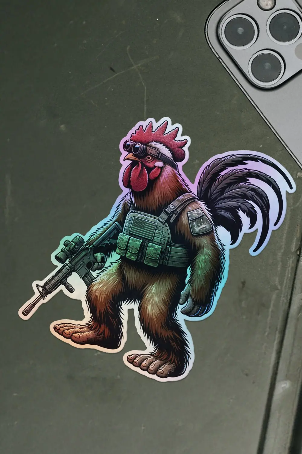 Holographic Sticker - Squatchcock 1