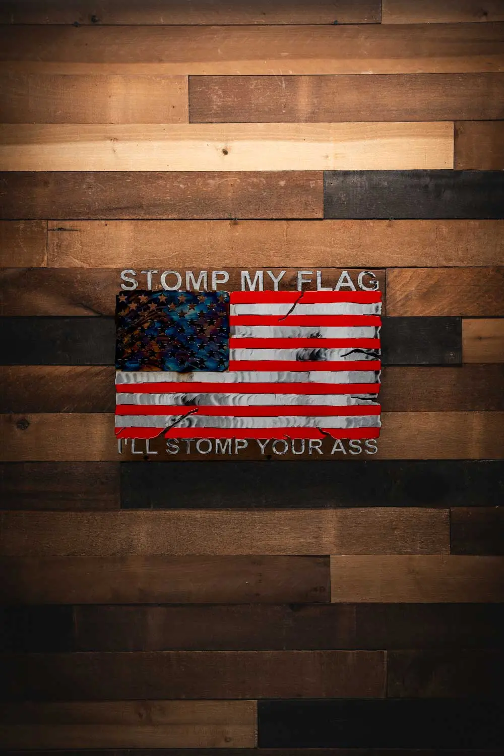 Stomp My Flag - Molten Metal Wall Art 1