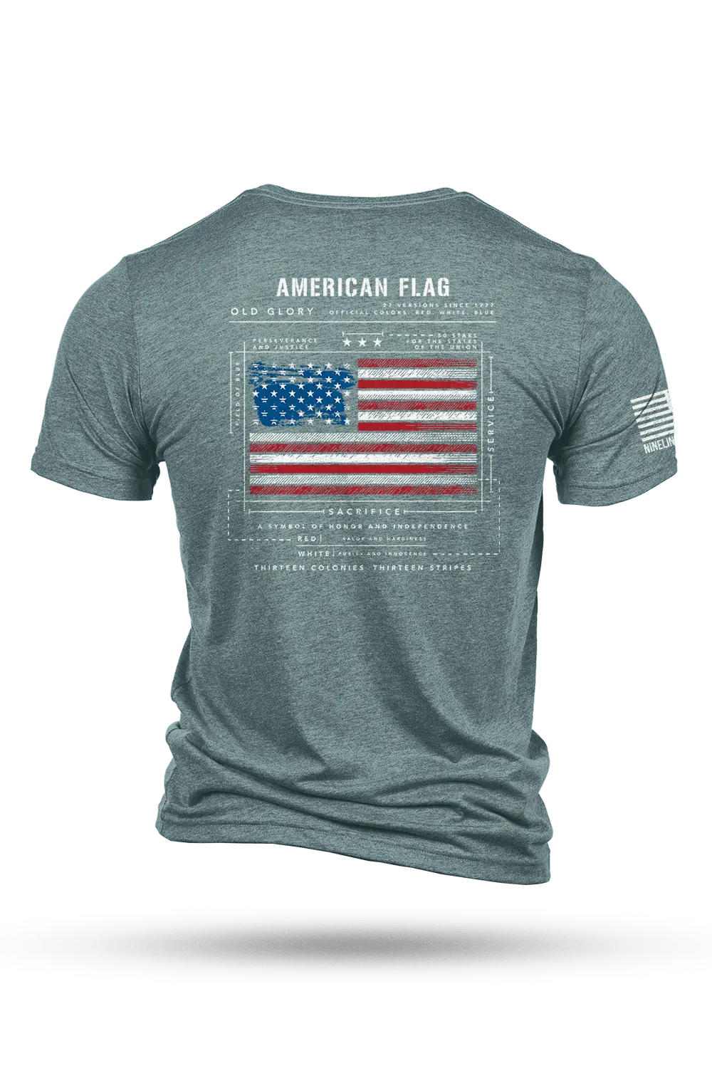 American Flag Schematic - T-Shirt 1